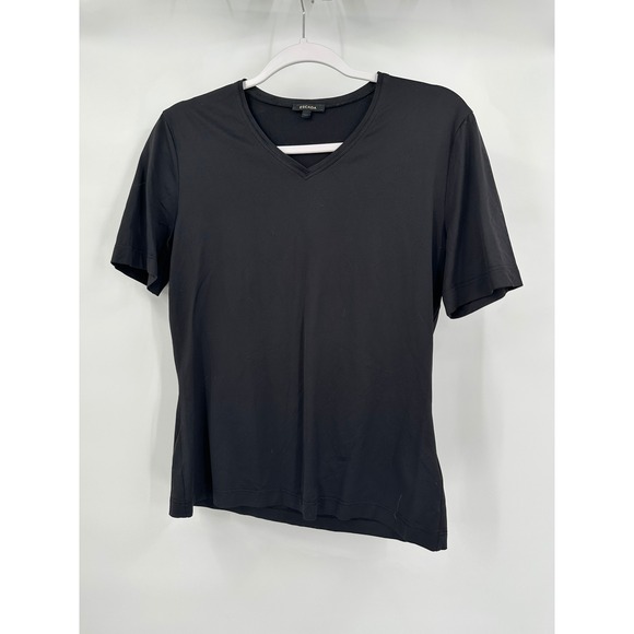 Escada Womens Black Minimalist Top Size 38 US M Capsule Neutral Closet Staple - Picture 1 of 9